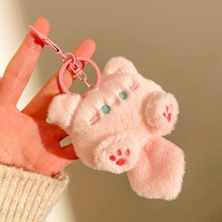 Kawaii Plush Keychains – Animal & Food Bag Charms