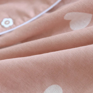 Sweet Hearts Cotton Long-Sleeve Pyjama Set
