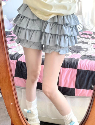 Y2K Sweet Ruffles Mini Skirt