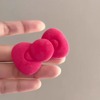 2pcs Sweet Pink Bow & Star Hair Clips