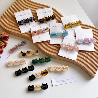 1 PC Cute Cat Hair Clip