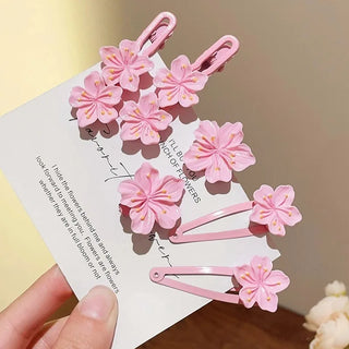 2/5pcs Sweet Pink Sakura Hair Accessories
