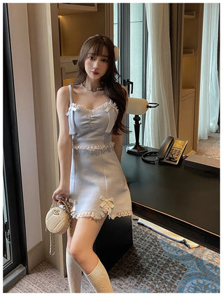 Sweet Lace Bow Kawaii Dress