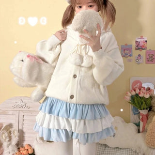Y2K Contrast Patchwork Ruffle Mini Skirt