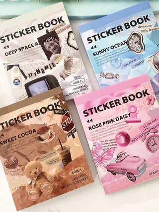 40 pcs/pack Cute Aesthetic Large Collage Sticker Book