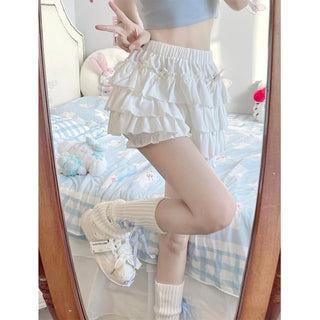 Y2K Sweet Ruffles Mini Skirt