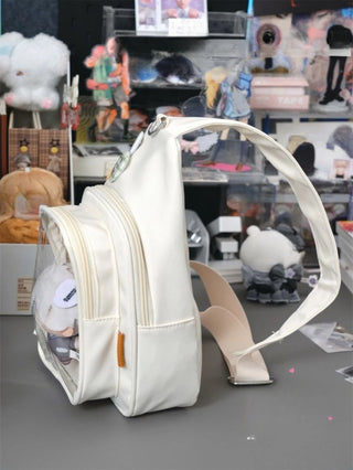 Kawaii ITA Bag – Japanese Plushie Doll Display Backpack & Crossbody Bag with Transparent Window