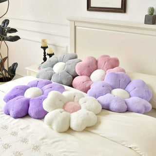 Cosy Daisy Plush Flower Cushion