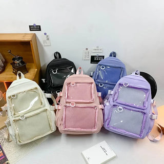 Kawaii Ita Clear Pocket Backpack