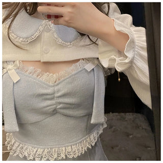 Sweet Lace Bow Kawaii Dress