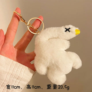 Kawaii Plush Keychains – Animal & Food Bag Charms