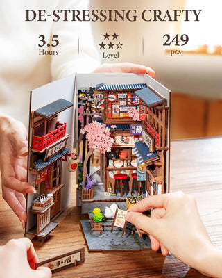 Sakura Wine Alley DIY Book Nook Kit with Lights
