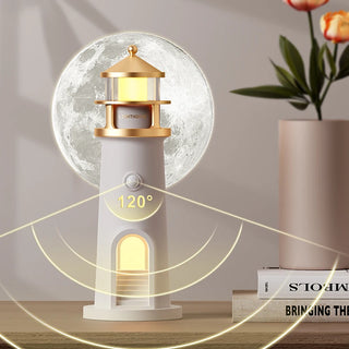 Moon Projection Lighthouse Lamp