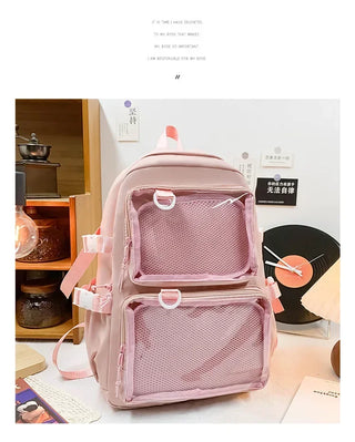 Kawaii Ita Clear Pocket Backpack
