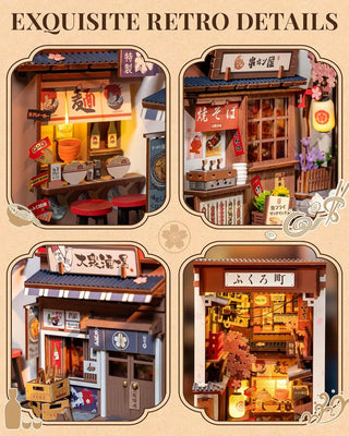 Sakura Wine Alley DIY Book Nook Kit with Lights