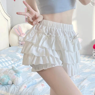 High Waist Ruffle Mini Skirt
