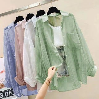 Lightweight Chiffon Summer Shirt