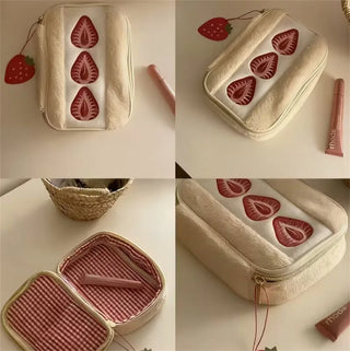 Strawberry Sandwich Makeup & Storage Bag