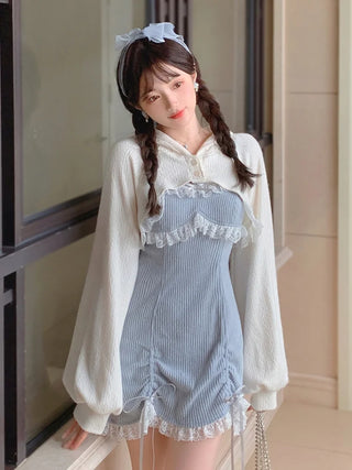 Sweet Lace Bow Kawaii Dress