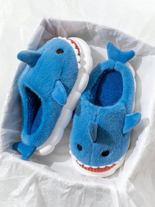 Cosy Shark Plush Slippers