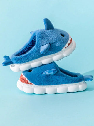Cosy Shark Plush Slippers