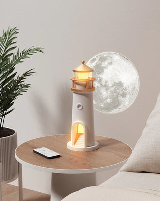 Moon Projection Lighthouse Lamp