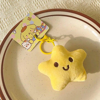 Kawaii Plush Keychains – Animal & Food Bag Charms