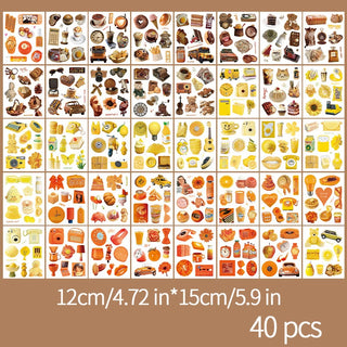 40 pcs/pack Cute Aesthetic Large Collage Sticker Book