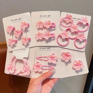 2/5pcs Sweet Pink Sakura Hair Accessories