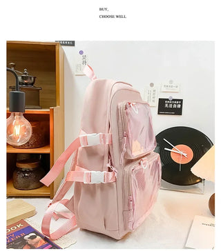 Kawaii Ita Clear Pocket Backpack
