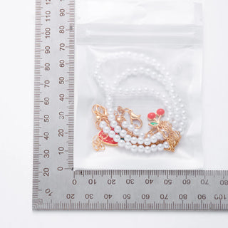 Strawberry Beaded Choker Necklace – Boho Y2K Summer Pearl Pendant