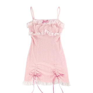 Sweet Lace Bow Kawaii Dress