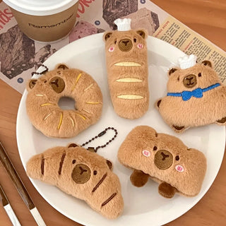 Kawaii Capybara & Food Plush Bag Charms