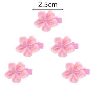 2/5pcs Sweet Pink Sakura Hair Accessories