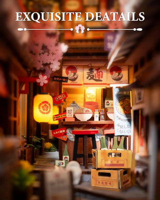 Sakura Wine Alley DIY Book Nook Kit with Lights