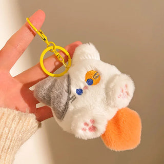 Kawaii Plush Keychains – Animal & Food Bag Charms