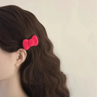 2pcs Sweet Pink Bow & Star Hair Clips