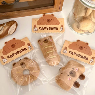 Kawaii Capybara & Food Plush Bag Charms