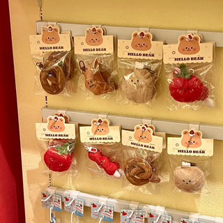 Little Bakery & Food Plush Keychain Charms