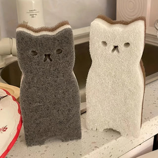 Purrfect Washing-Up Cat Sponges – Set of 4