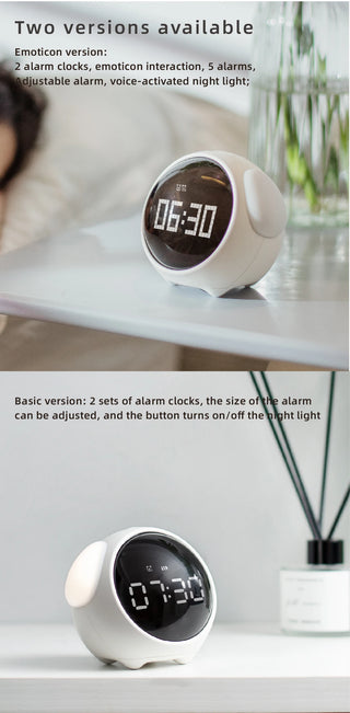 Kawaii Friend Cute Digital Alarm Clock for Kids with LED Display & Night Light