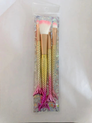 Four Piece Set Mermaid Makeup Brushes