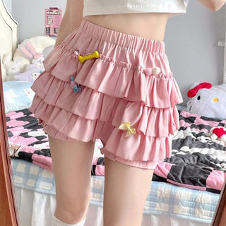 High Waist Ruffle Mini Skirt