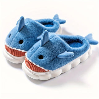 Cosy Shark Plush Slippers