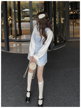 Sweet Lace Bow Kawaii Dress