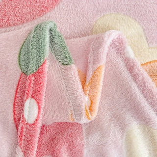 Cosy Garden Printed Flannel Blanket
