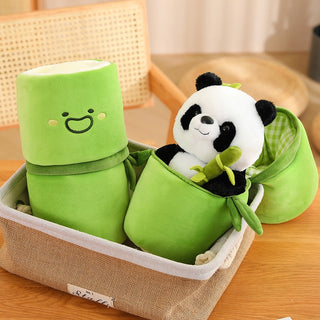 Bamboo Home Panda Plush 30cm Soft Toy by The Kawaii Shoppu | The Kawaii Shoppu