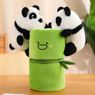 Bamboo Home Panda Plush 30cm Soft Toy by The Kawaii Shoppu | The Kawaii Shoppu