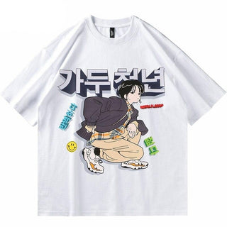 Be fearless Korean Printed tee Fashion The Kawaii Shoppu