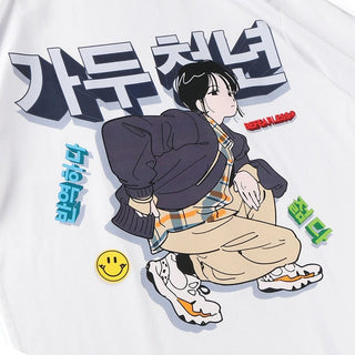 Be fearless Korean Printed tee Fashion The Kawaii Shoppu